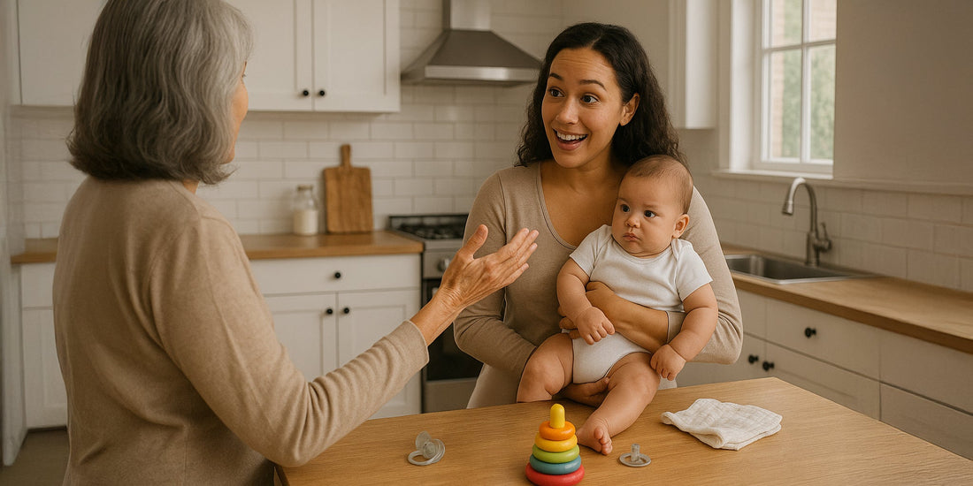 baby while receiving gentle support — ways to help new parents without giving parenting advice.