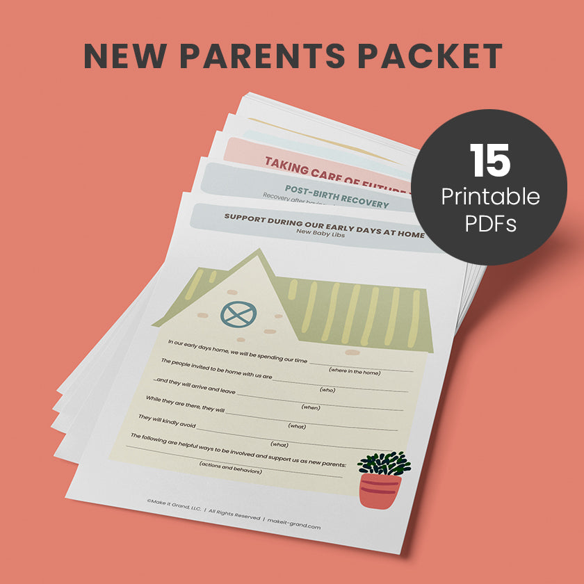 Downloadable pregnancy and labor guide for new parents