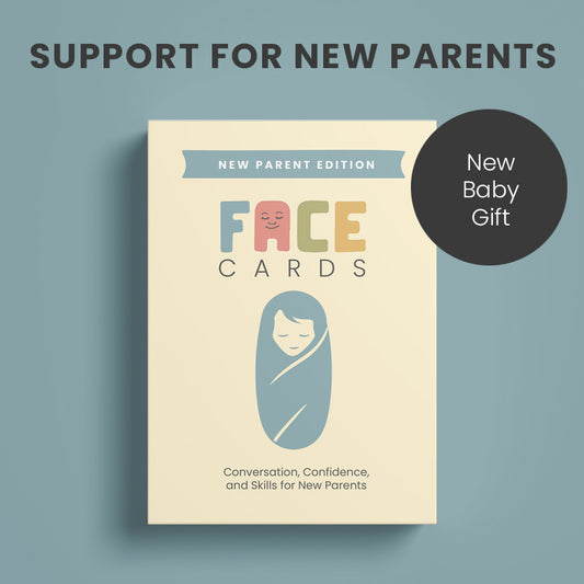 New parent and pregnancy support gift set with card