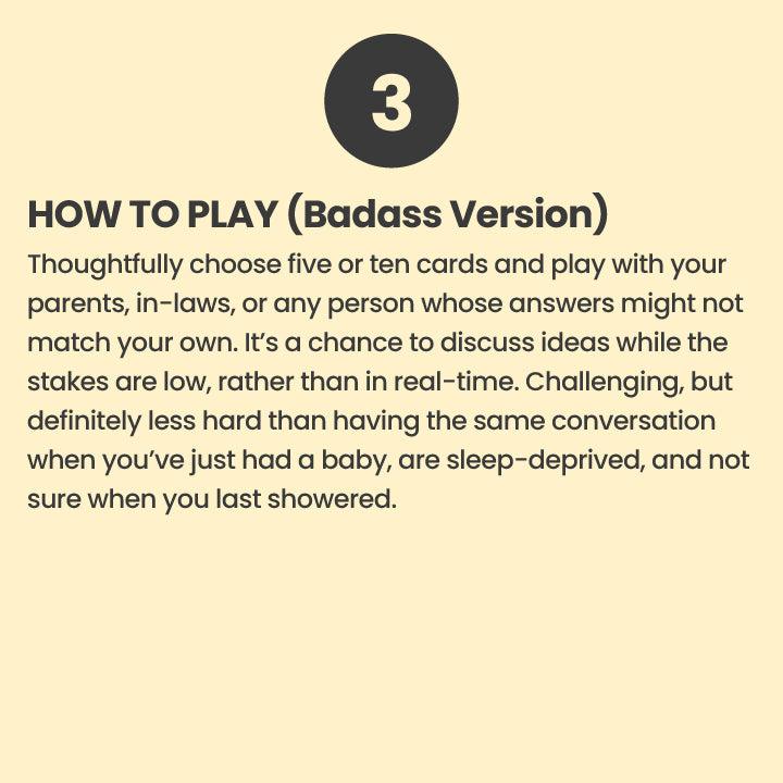 FACE Cards Conversation Deck New Parent Edition